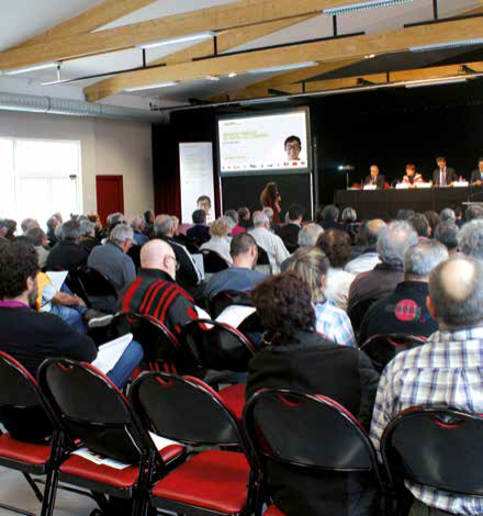 Réunion publique, le 21 avril 2015 à Nissan-lez-Ensérune